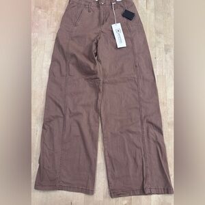 Celebrity Pink Brown Juinor Women Pants
